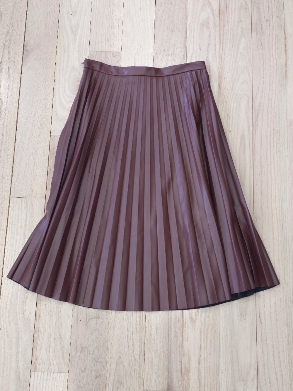 BAGATELLE COLLECTION WOMENS VEGAN LEATHER SKIRT SZ L